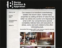 Tablet Screenshot of burnsbid.com